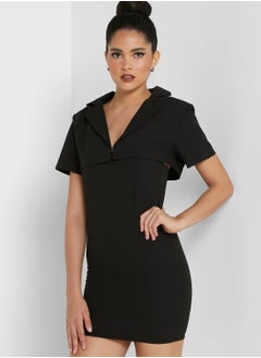 Buy Plunge Neck Blazer Dress in UAE