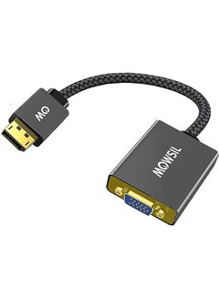 Buy DisplayPort to VGA Adapter, DisplayPort Input to VGA Output Adapter Compatible for Lenovo Dell HP and other Brand Gold-Plated Connectors, Aluminium Shell&Nylon Cable in UAE