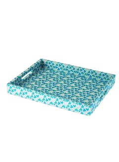 Buy Square Leather Serving Tray Small Size Multi Use in Saudi Arabia