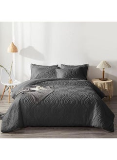 Buy Comforter Set 6 Pcs King Size Luxury Soft Breathable High Quality Special Cotton Material Comforter Set Includes 1 Comforter 220x240 cm 1 Sheet 200x200+30 cm 4 Pillow Shams 50x76 cm Solid Color in UAE