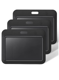 Buy Sliding ID Badge Holder, Black Horizontal Plastic Card Case, with Clear Window Card Protector Pouch, for Office, School ID, Proximity Key Cards, Driver’s Licenses and Passes (6 Pcs) in UAE