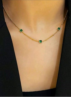 Buy Trendy Stainless Steel Gold Plated Necklace For Women in Saudi Arabia