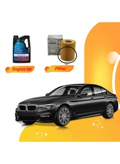 Buy 540I 7 Liters 5W30 Bmw Oil And Original Filter in UAE