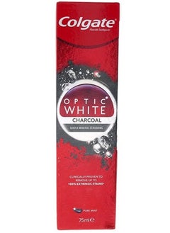 Buy Optic White Charcoal Toothpaste 75ml in Saudi Arabia