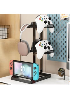 Buy 4 Tier Controller Holder and Headset Stand for PC Accessories/Tablet/Xbox/PS4/PS5/Nintendo Switch Black in Saudi Arabia