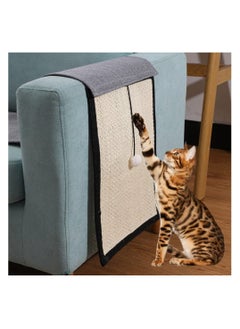 Buy Cat Scratching Mat Sofa Furniture Protector, Natural Sisal Pad, Couch Cover Guard, Grinding Claw Toy in UAE