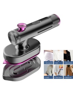 Buy Mini Steamer Travel Steam Iron Garment Portable Handheld Hand Iron Shirt Iron Clothes Steamer with Hide Water Tank Dry Wet Iron for Everyday Use Business in Saudi Arabia