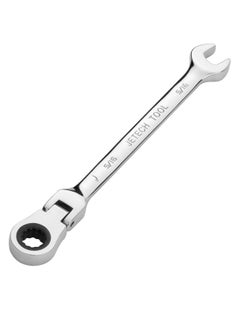 اشتري Jetech 5/16 Inch Flexible Head Gear Wrench, Industrial Grade Flex Ratcheting Spanner Made with Forged, Heat-Treated Cr-V Alloy Steel, Full Polished 12 Point Flex-Head Ratchet Combination Wrench, SAE في الامارات