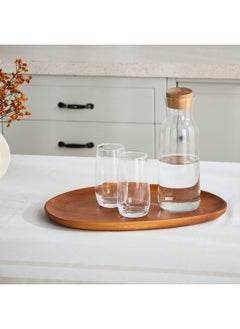 اشتري Wooden Serving Tray 41 x 2.5 x 29 cm في الامارات