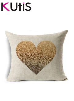 Buy Modern Home Painted Linen Pillow Case in UAE