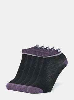 Buy Pack of 5 - Contrast Ankle Socks in Saudi Arabia