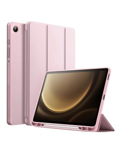 Buy Samsung Galaxy Tab A9+/ A9 Plus Case 11 inch 2023 (SM-X210/X216/X218) Case with Pen Holder, Soft TPU Back Trifold Stand Protective Smart Cover Flip, Auto Wake&Sleep (Rose Gold) in Egypt