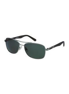 Buy Men CTS-8023 Polarized Full-Rim Pilot Sunglasses Silver 60 mm in UAE