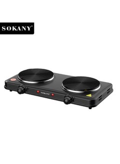 اشتري Electric Stove&Heater Electrics Hot Plate Two Burners 2000W SK-5107 Black في الامارات