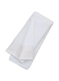 اشتري Scala Hand Towel, White & Silver - 500 GSM, 50x80 cm في الامارات