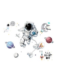 Buy Outer Space Astronauts Wall Stickers Perfect For Kids' Bedrooms And Nurseries in Saudi Arabia