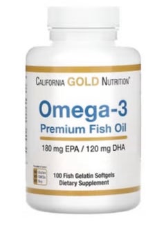 Buy Omega-3 With Premium Fish Oil - 100 Softgels in Saudi Arabia