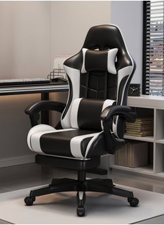 Buy Gaming Chair Black and White Home Computer Chair in Saudi Arabia