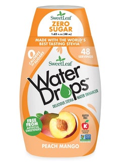 Buy Wisdom Natural Water Drops, Peach Mango 1.62 Oz (Pack of 1) in Saudi Arabia