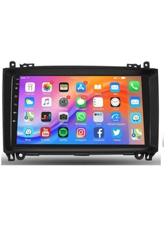 Buy Android Car Stereo for Mercedes Benz W906 Sprinter W169 W245 W639 Vito Viano 6GB RAM 128GB ROM Support SIM Card, Carplay, Mirror Link Wi-Fi BT, Radio GPS Navi, 9 Inch IPS Touch Screen with AHD Camera in UAE