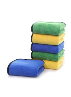 Buy 6 Piece Thickened Automotive Cleaning Towels Super Absorbent Microfiber Towels in UAE