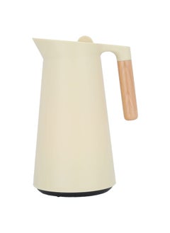 Buy Timeless-Linda Linda Thermos Beige Wooden Handle 1 Liter in UAE