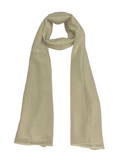 Buy Solid Chiffon Scarf/Shawl/Wrap/Headscarf/Hijab/Veil For Women - Small Size 55x150cm - Light Beige in Egypt