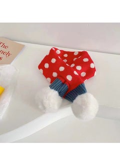 Buy Winter Kids Knit Scarf Cartoon Plush BearRed dots Red dots in Saudi Arabia