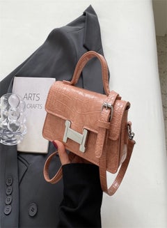 Buy Pu Leather Stone Pattern Light Luxury Crossbody Bags For Women in UAE