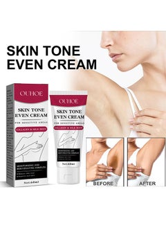 اشتري Skin Tone Even Cream ,Collagen Milk Body,Snow Bleach Cream for Private Part Underarm Whitening, Dark Skin Bleaching Cream for Dark Spots, Face and Body Skin Lightening Bleaching Cream 60ml في السعودية