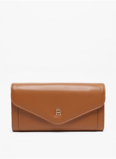 Buy Women Solid Wallet With Flap Closure in Saudi Arabia