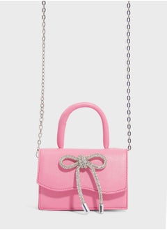 Buy Mini Bow Embellished Satchel in Saudi Arabia