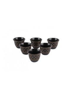 Buy 6 Pcs Ceramic Arabic Coffee Cups Set in Saudi Arabia