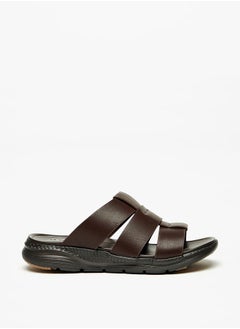 Buy Men's Solid Slip-On Sandals in UAE