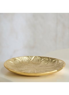 Buy Rick Aluminium Decorative Tray 15 x 2 x 15 cm in UAE