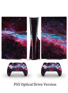 Buy PS5 Slim Optical Drive Version Sticker, Sony PS5 Slim Console Controller Skins Set, Skin Wrap Decal Sticker PS5 Slim Optical Drive Version, Protective Film Sticker for Nebula, Vinyl Cover Sticker in Saudi Arabia