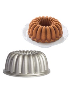 Buy Dishwasher and Microwave Safe Non-Stick Bundt Pan Silver 58637AHS in Saudi Arabia