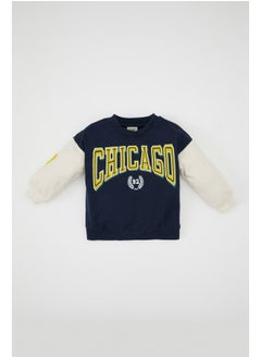 اشتري Babyboy Knitted Regular Fit Bike Neck Long Sleeve Sweatshirt في مصر