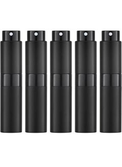 Buy travel cologne bottle, 5PCS 8ml Travel Perfume Atomizer Refillable, Mini Cologne Spray Bottle Empty, Small Aftershave Sprayer for Liquid Dispenser (Black) in Saudi Arabia