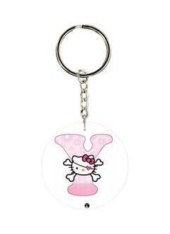 Buy Hello Kitty Letter Y Printed Keychain in UAE