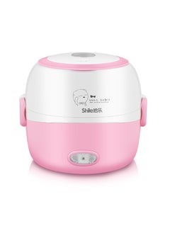 اشتري Portable Electric Lunch Box Mini Rice Cooker Pink في الامارات