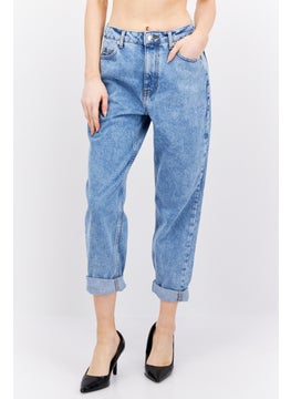 اشتري Women Regular Fit Wash Non-Stretchable Denim, Blue في السعودية