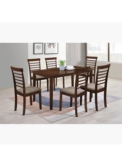 اشتري Geller Barney 7-Piece 6-Seater Dining Set 80 x 73.8 x 140 cm في السعودية