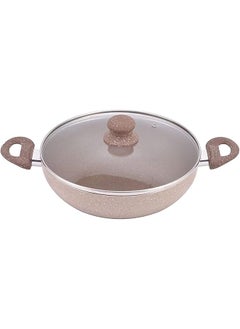 Buy Granite Wok With Cover 34 Cm 3.0 Mm in Saudi Arabia