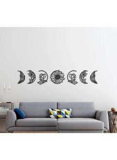 Buy Home gallery Floral Moon Phase  Sticker wall art - Set of 7 Each 30x30 in Egypt