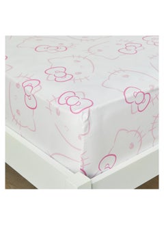 اشتري Hello Kitty Floral Full Fitted Sheet - 120x200 cm في السعودية