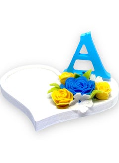 اشتري Gift for letter A, Blue  Color, special gift for Love, suitable as a Mug Holder, Handmade Gift. في الامارات