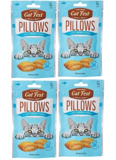 Buy Pillows With Salmon Cream Delicious Cat Treats 4X30g in UAE