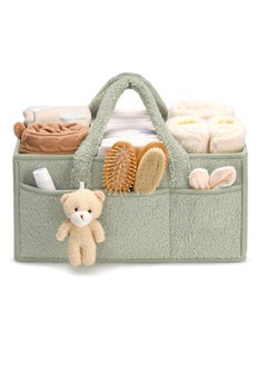 Buy Baby Diaper Storage Box, Baby Storage Basket for Diaper Changing and Baby Wipes, Baby Shower Gifts, Car Storage Box, Nursery Diaper Storage Box, Portable Diaper Storage Box in Saudi Arabia