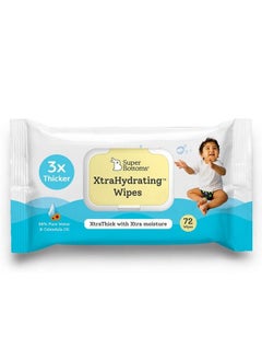 اشتري Xtrahydrating™ Wipes 3X Xtrathick™ With 3.5X Moisture Vs Ordinary Wipes ; Doctor Tested Best Wipes (Unscented); Premium Wipes ;72 Pcs Pack Of 1 72 Pcs ;Best Baby Wipes For Newborns في الامارات